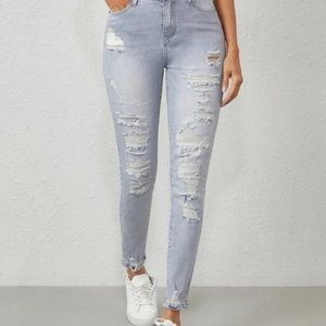 Shein distressed denim